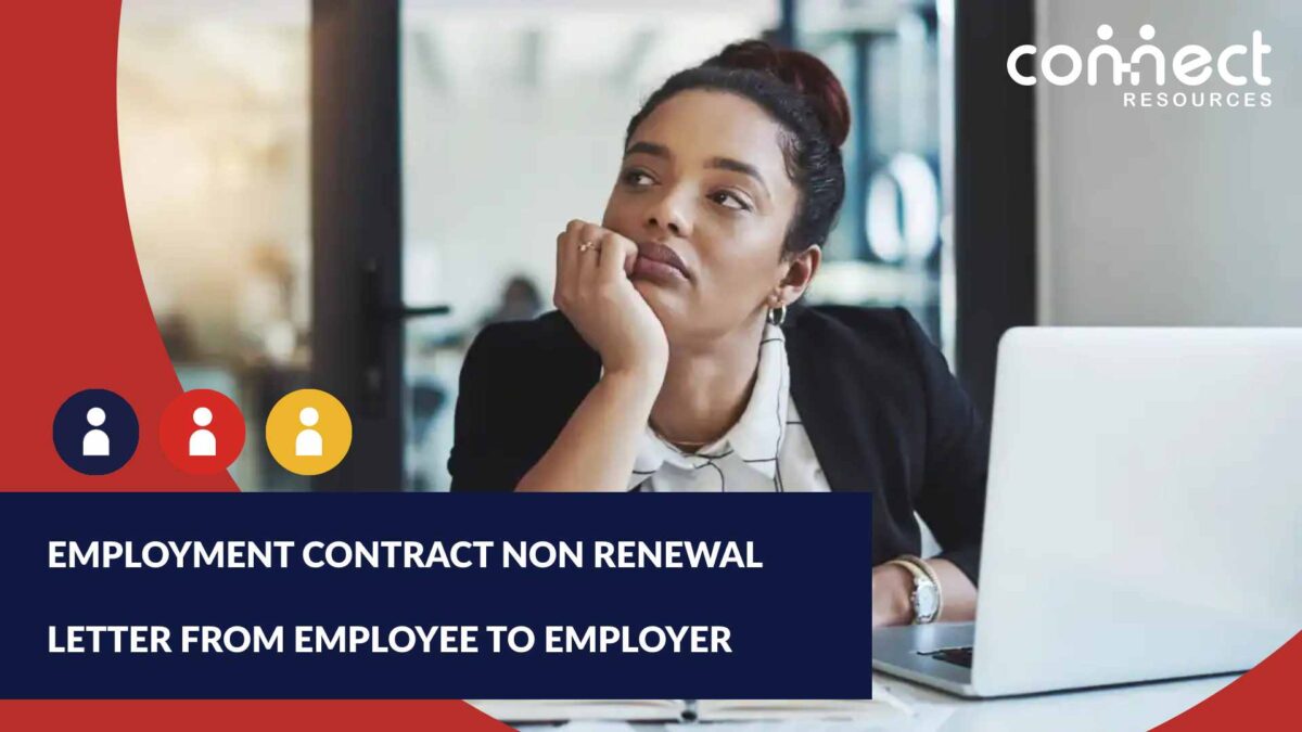 Employment Contract Non Renewal Letter From Employee To Employer