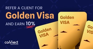 Refer a client for Golden Visa and earn 10%